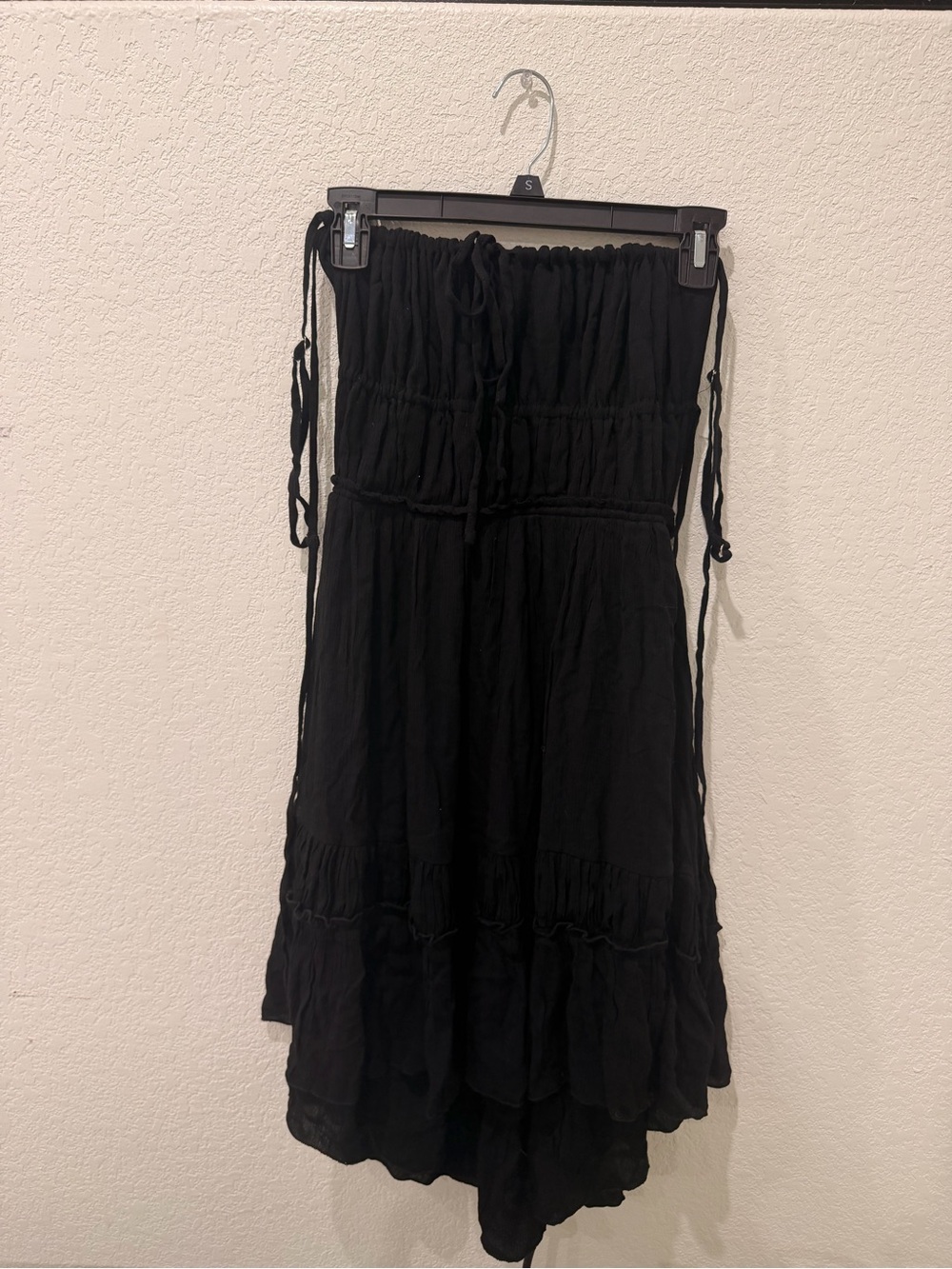 Black Backless/ Strappy Country Flowy Dress